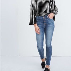 Madewell 10” high rise skinnies